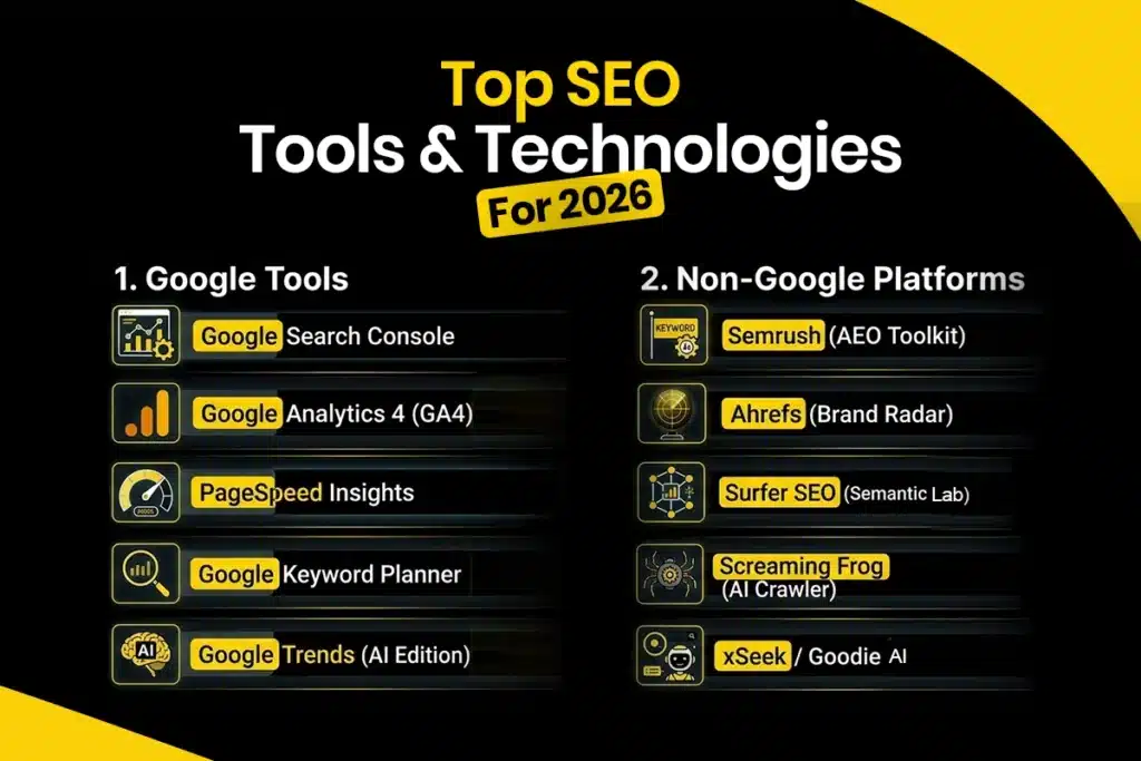 Top SEO Tools and Technologies for 2026