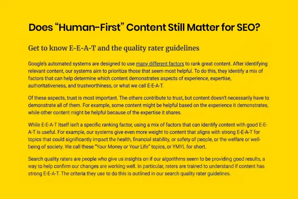 3 Does Human First Content Still Matter for SEO