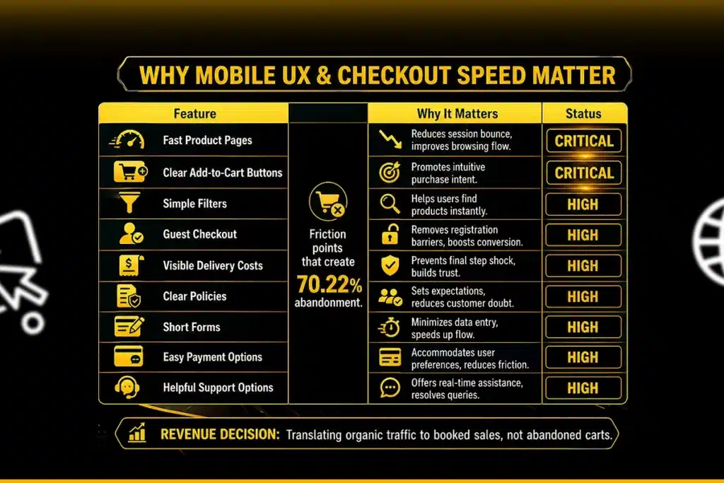 Why Do Mobile UX and Checkout Speed Matter?